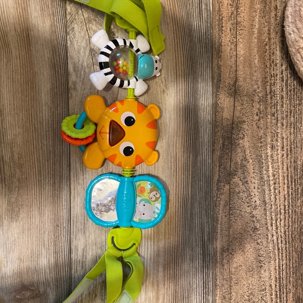 Velcro car seat toy